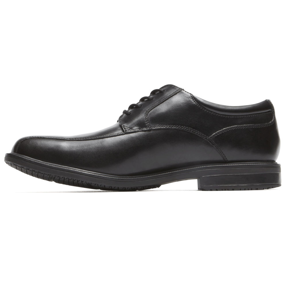 Rockport Mens Oxfords Black - Essential Details II Bike Toe - UK 869-RLCSHY